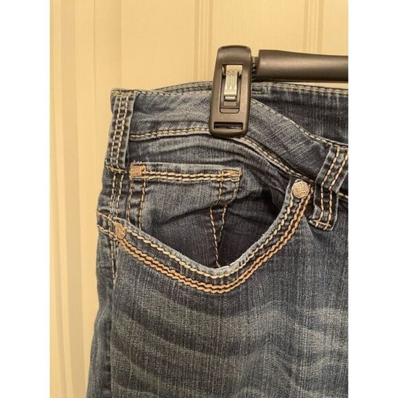 Silver Jeans Co.  WOMEN'S Tuesday Mid-Rise Bootcut Denim Jeans SZ 20/L33 WORN-IN - Picture 11 of 16